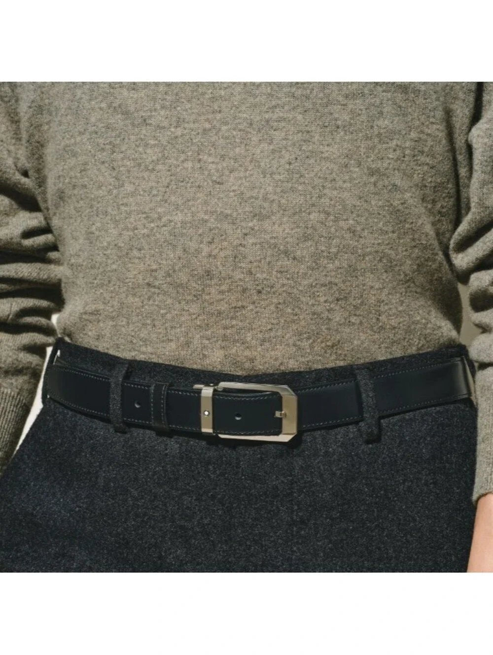 Montblanc Rectangular Stainless Steel Pin Buckle Reversible